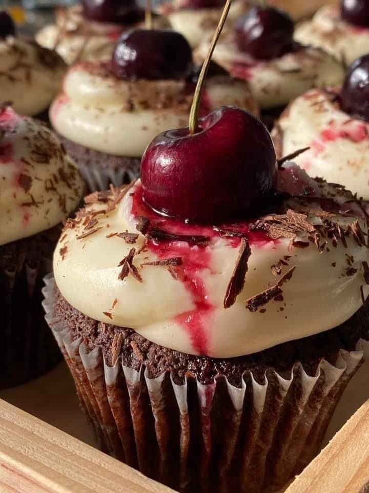 Black Forest Cupcakes made
