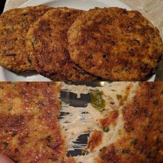 Spinach and rubbish stuffed cauliflower galettes