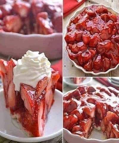 The Stylish Fresh Strawberry Pie 😍